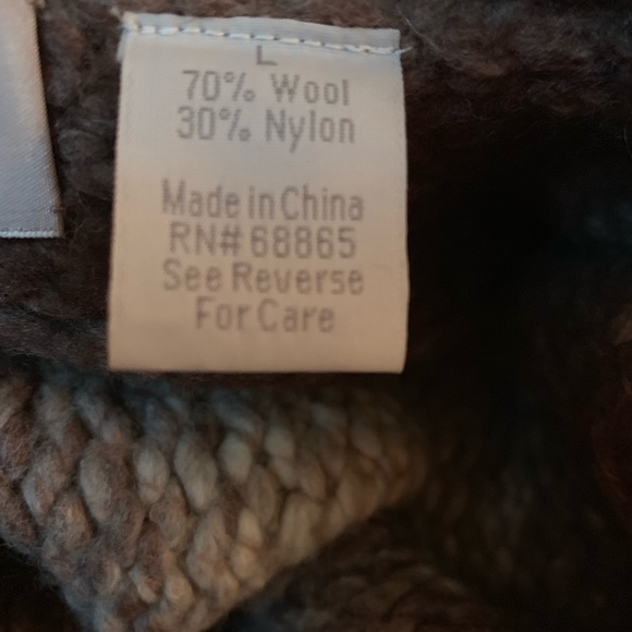 Barneys New York Soft Wool Sweater Large Stripes - Picture 4 of 5